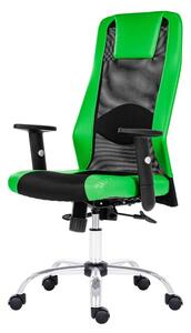 Kancelárska stolička HARDING čierna/zelená