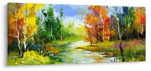 Obraz - Maľba krajiny (120x50 cm)