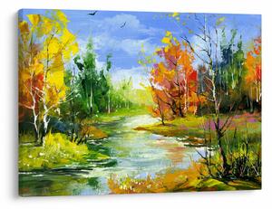 Obraz - Maľba krajiny (70x50 cm)