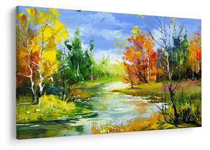 Obraz - Maľba krajiny (90x60 cm)