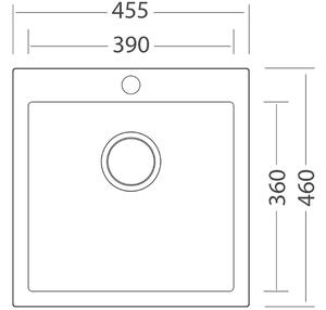 Set Sinks VIVA 455 Metalblack + batéria Sinks MIX 35 chróm