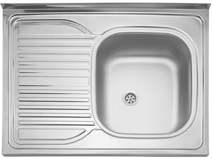 Nerezový drez Sinks CLP-D 800 M 0,5mm pravý matný