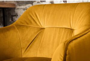 Barová stolička 40308 Loft Zamat Žltá-Komfort-nábytok