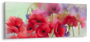 Obraz vlčích makov (120x50 cm)