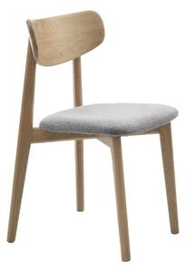 Svetlosivá/v prírodnej farbe jedálenská stolička Elim – Unique Furniture