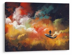 Obraz - Muž plaviace vesmírom (70x50 cm)