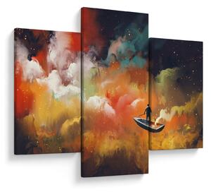 Obraz - Muž plaviace vesmírom (90x60 cm)