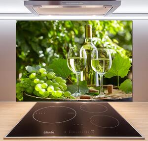 Panel do kuchyne Biele víno a ovocie