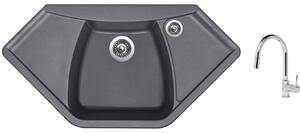 Set Sinks NAIKY 980 Titanium + batéria Sinks MIX 35 P chróm