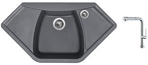 Set Sinks NAIKY 980 Titanium + batéria Sinks SLIM S2 kartáčovaná