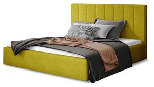 Drevko Čalúnená posteľ Audrey - Omega 68 - 140 x 200 cm, Žltá