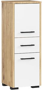Ak furniture Koupelnová skříňka FIN dub artisan/bílá