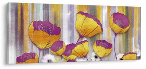 Obraz - Ilustrácie kvetov (120x50 cm)