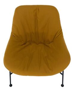 Nádherná jedálenská stolička, látka camel s efektom brúsenej kože (k297858)