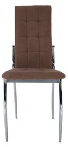Pohodlná jedálenská stolička v modernom dizajne tmavohnedá (k333590)
