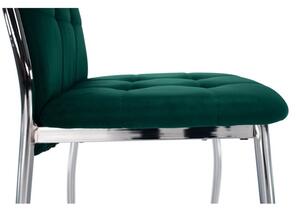 Pohodlná jedálenská stolička v modernom dizajne smaragdová (k333591)