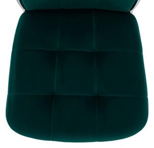 Pohodlná jedálenská stolička v modernom dizajne smaragdová (k333591)
