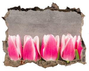 Samolepící nálepka na zeď Ružové tulipány