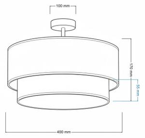 Brilagi - LED prisadený luster BOHO BOBO 1xE27/60W/230V priemer 40 cm ružová/krémová