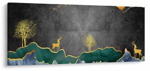 Obraz - Horská scenéria (120x50 cm)