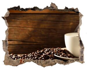 Nálepka díra na zeď beton Šálka kávy nd-k-54604060