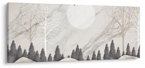 Obraz - Zimná krajina (120x50 cm)