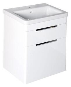 Sapho ELLA umývadlová skrinka 46,5x65x38,5cm, 2x zásuvka, biela