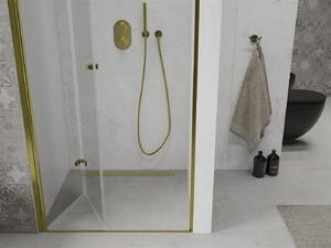 Mexen LIMA sprchové skladacie dvere ku sprchovému kútu 100 cm, zlatá-priehľadná, 856-100-000-50-00