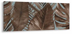 Obraz - Palmové listy, Aquarel (120x50 cm)
