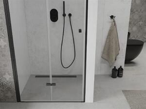 Mexen LIMA sprchové skladacie dvere ku sprchovému kútu 70 cm, čierna-priehľadná, 856-070-000-70-00