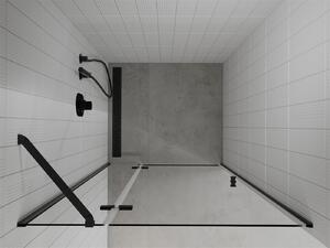 Mexen ROMA sprchové otváracie dvere ku sprchovému kútu 110 cm, čierna-transparentná, 854-110-000-70-00
