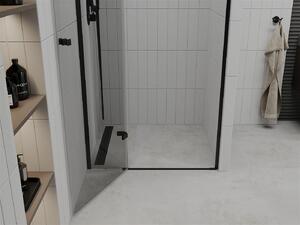 Mexen ROMA sprchové otváracie dvere ku sprchovému kútu 80 cm, čierna-transparentná, 854-080-000-70-00