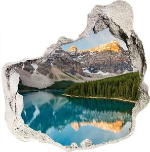 Diera 3D v stene na stenu Jazero v horách nd-p-63212991