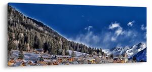 Obraz - Horské mestečko (120x50 cm)