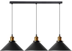 Stropné svietidlo TooLight Porto 3CP čierne
