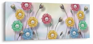 Obraz - Farebná lúka (120x50 cm)
