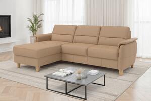 ROHOVÁ SEDAČKA, koža, cappuccino Sit & More - Sedačky, Online Only