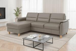 ROHOVÁ SEDAČKA, koža, sivá Sit & More - Sedačky, Online Only