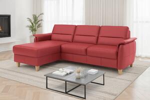 ROHOVÁ SEDAČKA, koža, červená Sit & More - Sedačky, Online Only
