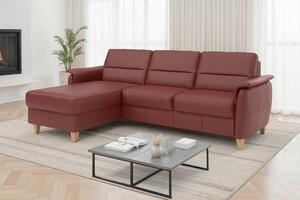 ROHOVÁ SEDAČKA, koža, červenohnedá Sit & More - Sedačky, Online Only