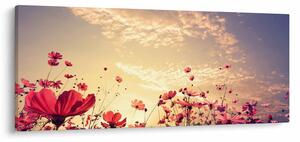 Obraz - Lúka s kvetmi (120x50 cm)