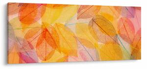 Obraz - Pozadie z jesenného lístia (120x50 cm)