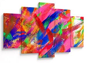 Obraz - Farebná abstrakcia (150x105 cm)