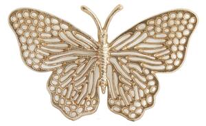 Kovová nástenná dekorácia 26x16 cm Butterfly – Light & Living