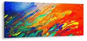 Obraz - Farebná abstrakcia (120x50 cm)