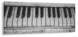 Obraz starého klavíra (120x50 cm)