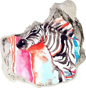 Fototapeta diera na stenu 3D Farebné zebra nd-p-87232366