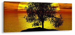 Obraz siluety stromu (120x50 cm)