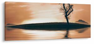 Obraz stromu na ostrove (120x50 cm)