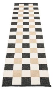 Čierno-krémový vnútorný a vonkajší behúň 70x300 cm Pix Black Vanilla – Pappelina